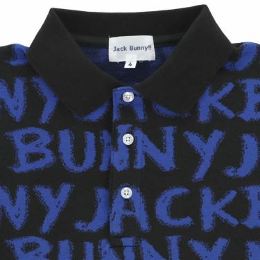ジャックバニー Jack Bunny!!　メンズ 鹿の子 総柄 ロゴデザイン 半袖 ポロシャツ 262-3160225　2023年モデル 詳細3