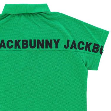 ジャックバニー Jack Bunny!!　レディース ロゴプリント クールフリーカノコ ラグランスリーブ 半袖 ポロシャツ 263-3160332　2023年モデル 詳細4