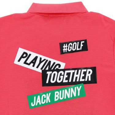 ジャックバニー Jack Bunny!!　レディース ロゴデザインプリント クールフリーカノコ 半袖 ポロシャツ 263-3160336　2023年モデル 詳細4