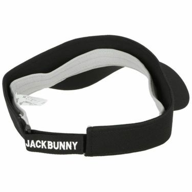ジャックバニー Jack Bunny!!　フロントロゴ サンバイザー 262-3187301 010 ブラック　2023年モデル 詳細1
