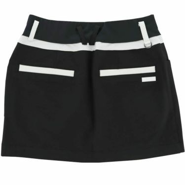 ブラック＆ホワイト Black＆White　ホワイトライン レディース アシンメトリーデザイン 配色切替 4WAYストレッチ スカート BLS4003WO　2023年モデル 詳細4