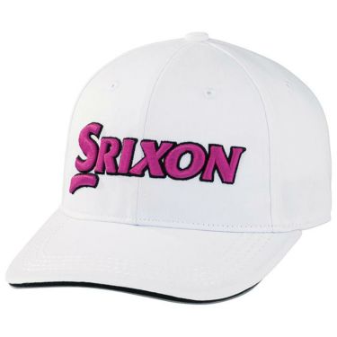 ダンロップ SRIXON スリクソン メンズ ツアープロモデル キャップ SMH3130X ホワイトピンク　2023年モデル ホワイトピンク