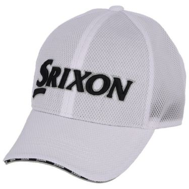 ダンロップ SRIXON スリクソン メンズ ツアープロモデル メッシュ キャップ SMH3133X ホワイト　2023年モデル ホワイト