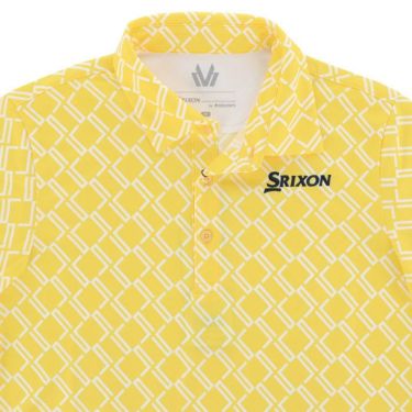 スリクソン SRIXON　メンズ プロモデル クロスパターン 総柄 ストレッチ 半袖 ポロシャツ RGMVJA21　2023年モデル 詳細3