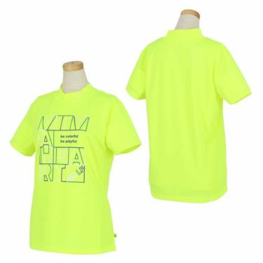 ビバハート VIVA HEART　レディース ラインボックスロゴプリント 鹿の子 半袖 モックネックシャツ 012-28343　2023年モデル 詳細2