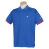 チャンピオンゴルフ ChampionGOLF　メンズ 鹿の子 ロゴ刺繍 半袖 ラグランスリーブ ポロシャツ C3-XG304　2023年モデル ブルー（340）