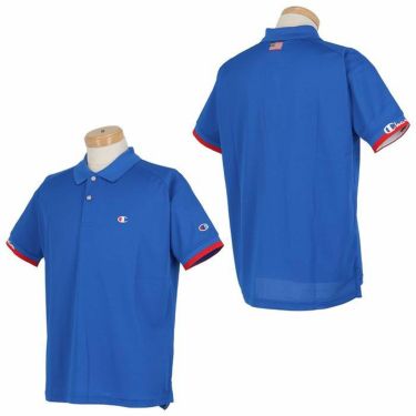 チャンピオンゴルフ ChampionGOLF　メンズ 鹿の子 ロゴ刺繍 半袖 ラグランスリーブ ポロシャツ C3-XG304　2023年モデル 詳細2