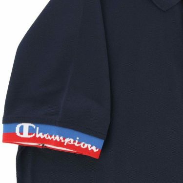 チャンピオンゴルフ ChampionGOLF　メンズ 鹿の子 ロゴ刺繍 半袖 ラグランスリーブ ポロシャツ C3-XG304　2023年モデル 詳細4