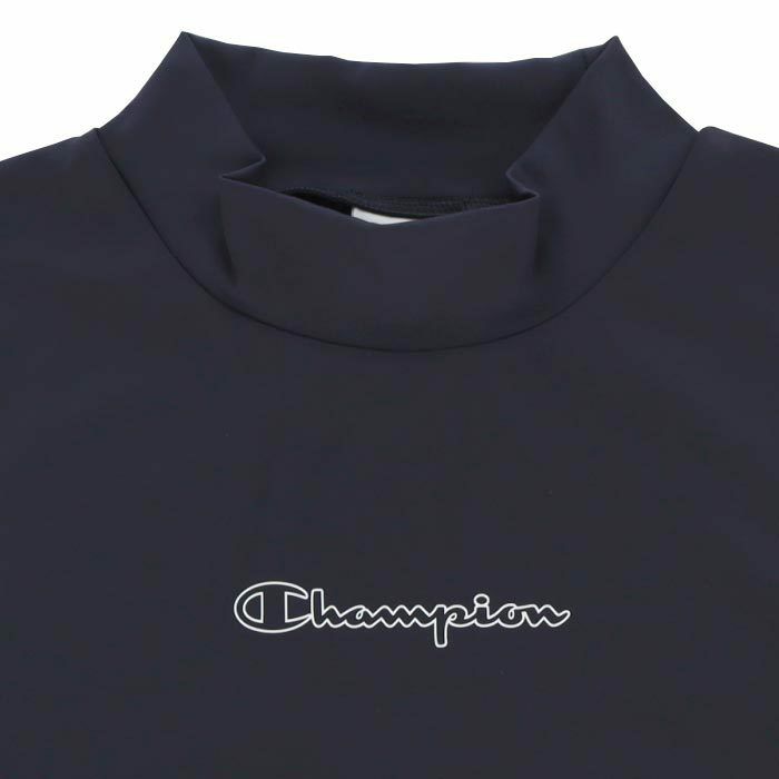 チャンピオンゴルフ ChampionGOLF　レディース ロゴプリント バイカラー切替 ストレッチ 半袖 モックネック ワンピース CW-XG301　2023年モデル 詳細3