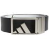 アディダス adidas　ロゴバックル リバーシブル トロフィー ツアー メンズ ベルト EEU89 HS5573 ブラック　2023年モデル ブラック（HS5573）