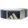 アディダス adidas　ロゴバックル リバーシブル トロフィー ツアー メンズ ベルト EEU89 HS5574 カレッジネイビー　2023年モデル カレッジネイビー（HS5574）