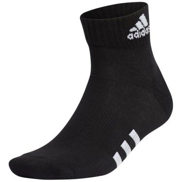 アディダス adidas　ロゴデザイン メンズ アンクルソックス EMI05 GT5972 ブラック　2023年モデル ブラック（GT5972）