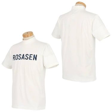 ロサーセン Rosasen　メンズ 迷彩柄ロゴプリント メランジ調 ストレッチ 半袖 モックネックシャツ 044-28242　2023年モデル 詳細2