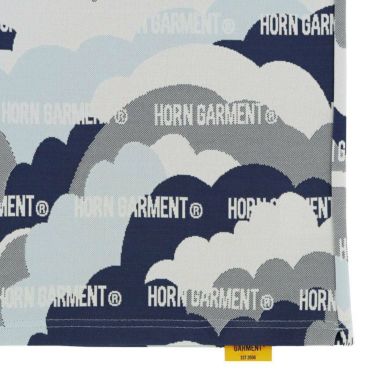 ホーンガーメント HORN GARMENT　メンズ ロゴ刺繍 総柄 グラフィック ジャカード 半袖 ポロシャツ HCM-3A-AP02　2023年モデル 詳細4