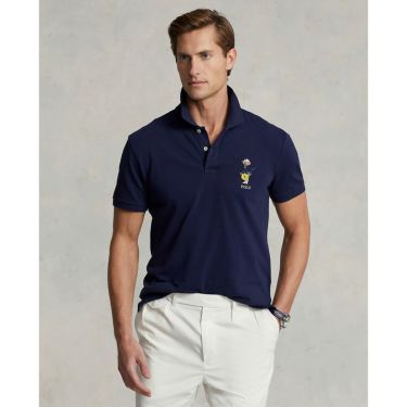 ラルフ ローレン POLO GOLF　カスタム スリム パフォーマンス ベア　メンズ 半袖 ポロシャツ MNPOKNI1N822164 NAVY（410）