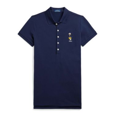 ラルフ ローレン RLX GOLF　Polo ベア スリム フィット ストレッチ　レディース 半袖 ポロシャツ WMPOKNINCU20633 NAVY（410）