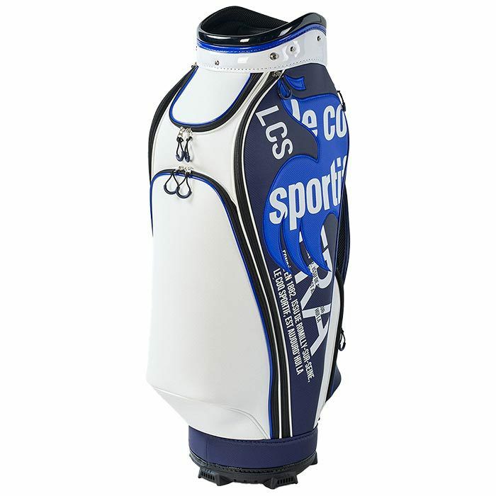 ルコック Le coq sportif　メンズ グラフィックデザイン キャディバッグ QQBVJJ01 NV00 ネイビー　2023年モデル 詳細1