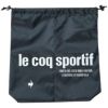 ルコック Le coq sportif　巾着型 シューズケース QQBVJA22 BK00 ブラック　2023年モデル ブラック（BK00）