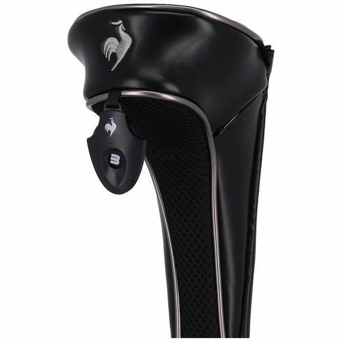 ルコック Le coq sportif　マグネット式 フェアウェイウッド用 ヘッドカバー QQBVJG30 BK00 ブラック　2023年モデル 詳細1