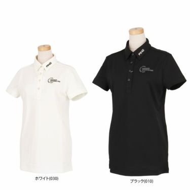 ピン PING　レディース ロゴデザイン ストレッチ 半袖 ポロシャツ 622-3160202　2023年モデル 詳細1
