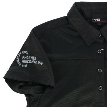 ピン PING　レディース ロゴデザイン コンフォートクール 半袖 ポロシャツ 622-3160304　2023年モデル 詳細3