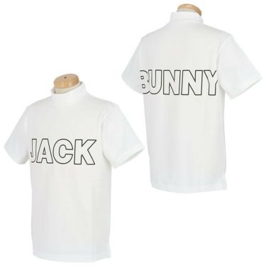 ジャックバニー Jack Bunny!!　メンズ ビックロゴプリント ストレッチ 半袖 モックネックシャツ 262-3167531　2023年モデル 詳細2