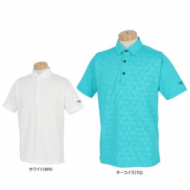 ブリヂストンゴルフ　メンズ エンボスプリント 半袖 共衿 ポロシャツ 3GY01A　2023年モデル 詳細1