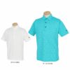 ブリヂストンゴルフ　メンズ エンボスプリント 半袖 共衿 ポロシャツ 3GY01A　2023年モデル