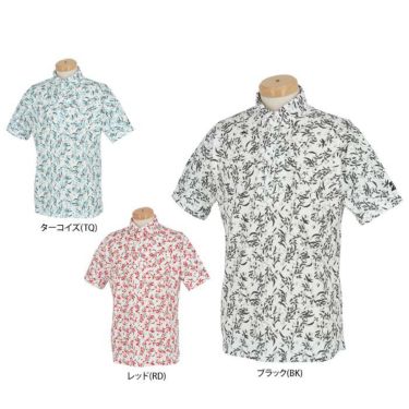 ブリヂストンゴルフ　メンズ 幾何学柄プリント 半袖 共衿 ポロシャツ 3GY02A　2023年モデル 詳細1