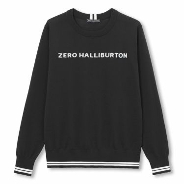 ゼロハリバートン ZERO HALLIBURTON　レディース ZHG-W1a ライトウェイト 長袖 クルーネック ニット プルオーバー 82671　2023年モデル ブラック（01）
