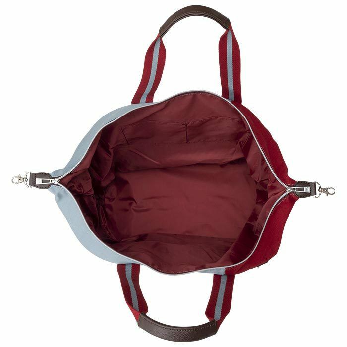 TURF DESIGN ターフデザイン レトロポップ 帆布 トートバッグ TDTB-2277 ミント/ワイン　2022年モデル 詳細3