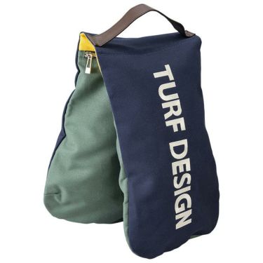 TURF DESIGN ターフデザイン レトロポップ 帆布 シューズケース TDSC-2277 ネイビーブルー/ボトルグリーン　2022年モデル ネイビーブルー/ボトルグリーン