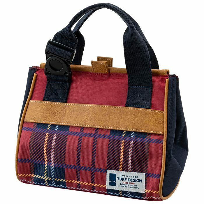 TURF DESIGN ターフデザイン マグネット ミニトートバッグ TDMT-2372 チェックレッド　2023年モデル 詳細1