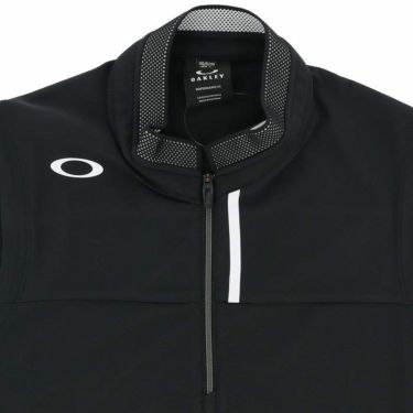 オークリー OAKLEY　レディース SKULL ロゴプリント ストレッチ ノースリーブ ハーフジップシャツ FOA500543　2023年モデル 詳細3