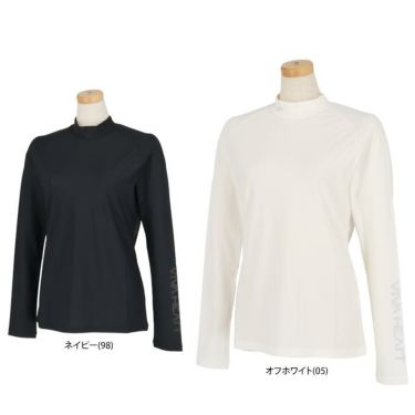 ビバハート VIVA HEART　レディース ロゴプリント ストレッチ UVカット 長袖 モックネック クール インナーシャツ 012-28311　2023年モデル 詳細1