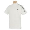 ニューバランスゴルフ　メンズ SPORT ロゴジャカード 総柄 半袖 モックネックシャツ 012-3166006　2023年モデル ホワイト（030）