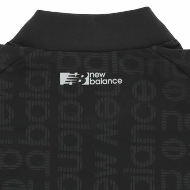 【ssプロパー】△ニューバランス メンズ SPORT ロゴジャカード 総柄 半袖 モックネックシャツ 012-3166006 ゴルフウェア ゴルフウェア [2023年春夏モデル] 詳細5