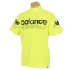 ニューバランスゴルフ　メンズ SPORT ロゴデザインプリント 半袖 モックネックシャツ 012-3166008　2023年モデル イエロー（061）