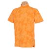 ニューバランスゴルフ　メンズ METRO 総柄 半袖 モックネックシャツ 012-3166011　2023年モデル オレンジ（150）