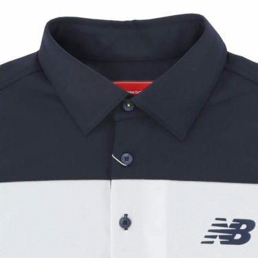 ニューバランスゴルフ　メンズ WORLD カラーブロック 生地切替 半袖 ポロシャツ 012-3168004　2023年モデル 詳細2