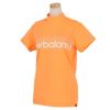 ニューバランスゴルフ　レディース SPORT ロゴデザインプリント 半袖 バックスリット モックネックシャツ 012-3166502　2023年モデル オレンジ（150）