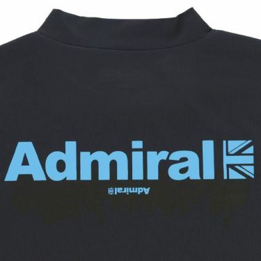 アドミラル Admiral　メンズ ロゴプリント メッシュ生地 ストレッチ 半袖 モックネックシャツ ADMA309　2023年モデル 詳細5