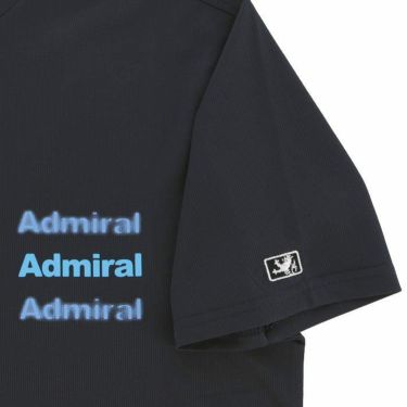 アドミラル Admiral　メンズ ロゴプリント メッシュ生地 ストレッチ 半袖 モックネックシャツ ADMA309　2023年モデル 詳細6