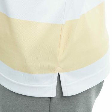 トミー ヒルフィガー ゴルフ　メンズ ロゴプリント マルチボーダー柄 半袖 ポロシャツ THMA329　2023年モデル 詳細6