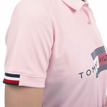 トミー ヒルフィガー ゴルフ　レディース ロゴデザイン フラッグプリント 半袖 ポロシャツ THLA314　2023年モデル 詳細5