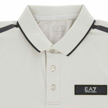 エンポリオ アルマーニ EA7　メンズ メッシュ生地 ライン配色 半袖 ポロシャツ 3RPF07 PJMLZ　2023年モデル 詳細3