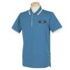 エンポリオ アルマーニ EA7　メンズ ストレッチ 半袖 リブ衿 ポロシャツ 3RPF08 PJNUZ　2023年モデル ブルー（1534）