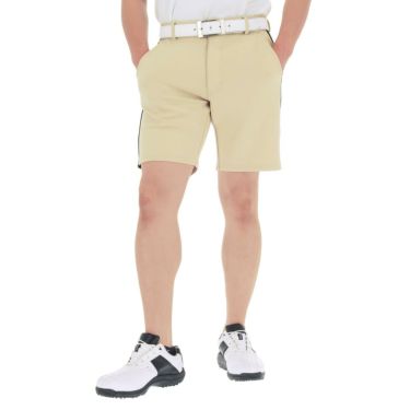 ビバハート VIVA HEART　メンズ ロゴラインプリント ダンボール ストレッチ ショートパンツ 011-78441　2023年モデル ベージュ（52）