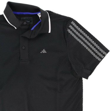 アディダス adidas　メンズ ULTIMATE365 メッシュレイヤード スリーストライプス 半袖 ポロシャツ EAU37　2023年モデル 詳細3