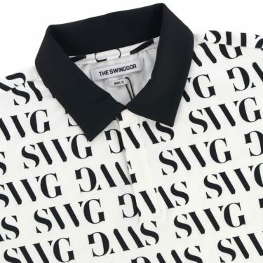 ザ スウィンガー THE SWINGGGR　メンズ ロゴデザイン 総柄プリント 半袖 ポロシャツ SWG23SS-PL004 詳細3